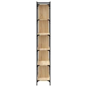 Knihovna s 6 policemi dub sonoma 76x32x192 cm kompozitní dřevo - obrázek 5