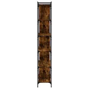 Knihovna s 6 policemi kouřový dub 76x32x192 cm kompozitní dřevo - obrázek 5