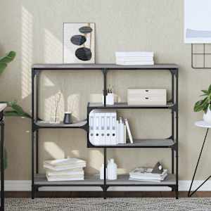 Konzolna mizica siva sonoma 103x32x95 cm inženirski les