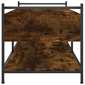 Konferenční stolek kouřový dub 99 x 50 x 50 cm kompozitní dřevo - obrázek 7