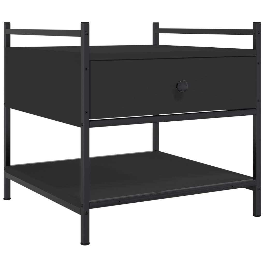 E-shop vidaXL Konferenčný stolík čierny 50x50x50 cm kompozitné drevo