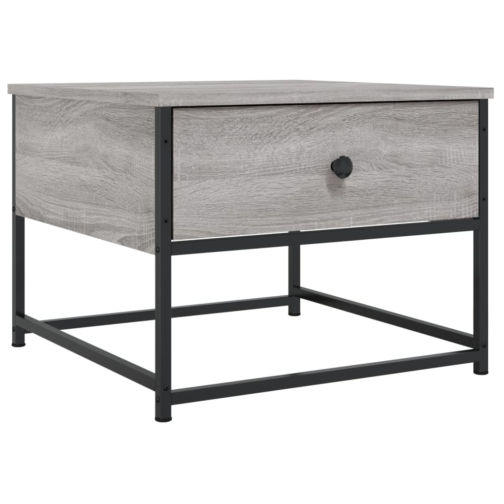 E-shop vidaXL Konferenčný stolík sivý sonoma 51x51x40 cm kompozitné drevo