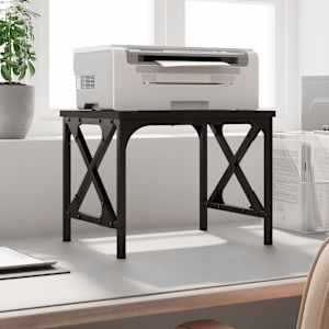 Stojalo za tiskalnik črno 40x30x31 cm inženirski les