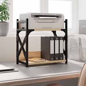 Stojalo za tiskalnik sonoma hrast 40x20x40 cm inženirski les