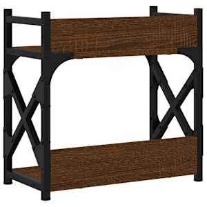 Stojan na tiskárnu 2patrový hnědý dub 40 x 20 x 40 cm kompozit - obrázek 6