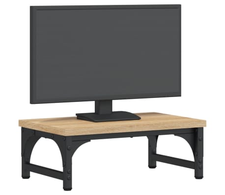 vidaXL Support de moniteur ch&ecirc;ne sonoma 37x23x14 cm bois d'ing&eacute;nierie