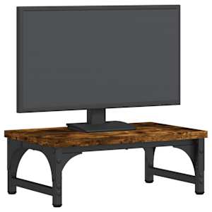 Stojan na monitor kouřový dub 37 x 23 x 14 cm kompozitní dřevo - obrázek 3