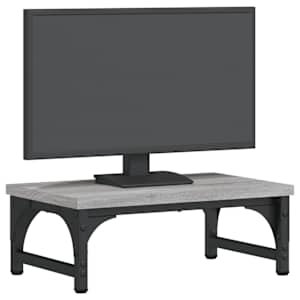 Stojan na monitor šedý sonoma 37 x 23 x 14 cm kompozitní dřevo - obrázek 3