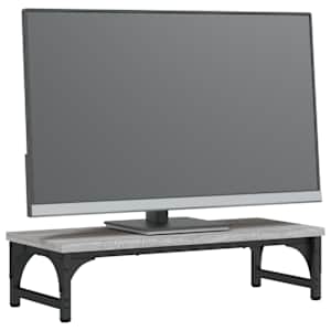 Stojan na monitor šedý sonoma 55 x 23 x 14 cm kompozitní dřevo - obrázek 3
