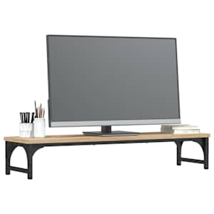 Stojan na monitor kouřový dub 85x23x15,5 cm kompozitní dřevo - obrázek 3