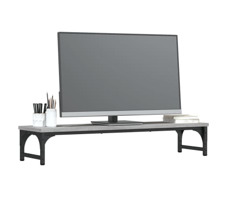 vidaXL Monitorst&auml;nder Grau Sonoma 85x23x15,5 cm Holzwerkstoff