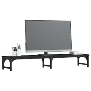 Stojan na monitor černý 105 x 23 x 15,5 cm kompozitní dřevo - obrázek 3