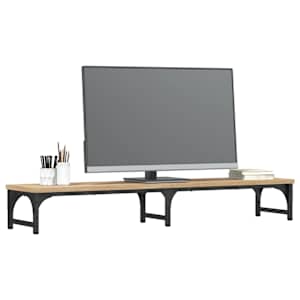 Stojan na monitor dub sonoma 105x23x15,5 cm kompozitní dřevo - obrázek 3