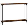 vidaXL konsoollaud, suitsutatud tamm, 100x22,5x75 cm, tehispuit