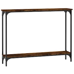 Konzolový stolek kouřový dub 100x22,5x75 cm kompozitní dřevo - obrázek 2