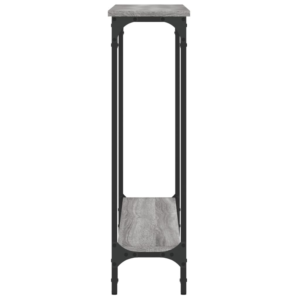  Konzolový stolík sivý sonoma 100x22,5x75 cm kompozitné drevo