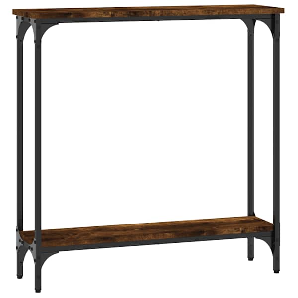 vidaXL konsoollaud, suitsutatud tamm, 75x22,5x75 cm, tehispuit