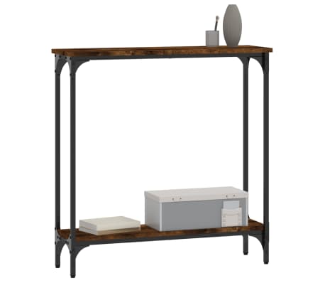 vidaXL Konsolentisch R&auml;uchereiche 75x22,5x75 cm Holzwerkstoff