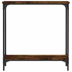 Konzolový stolek kouřový dub 75 x 22,5 x 75 cm kompozitní dřevo - obrázek 4