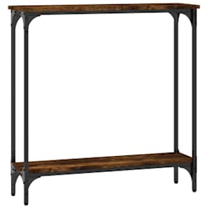 Konzolový stolek kouřový dub 75 x 22,5 x 75 cm kompozitní dřevo - obrázek 6