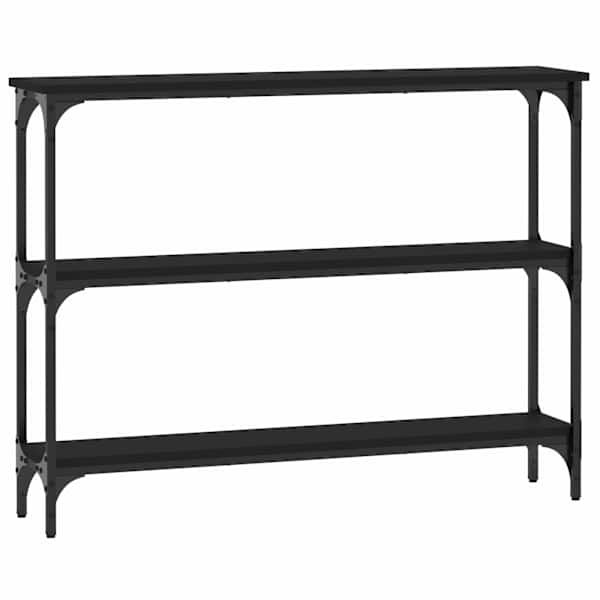 vidaXL konsoollaud, must, 100x22,5x75 cm, tehispuit