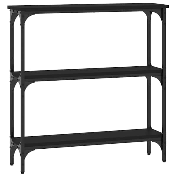 vidaXL konsoollaud, must, 75x22,5x75 cm, tehispuit