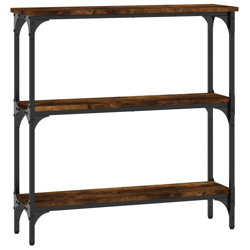 vidaXL Konzolový stolek kouřový dub 75 x 22,5 x 75 cm kompozitní dřevo