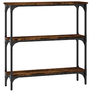 Konzolový stolek kouřový dub 75 x 22,5 x 75 cm kompozitní dřevo - obrázek 6