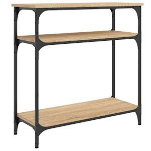 Konzolový stolek dub sonoma 75 x 29 x 75 cm kompozitní dřevo - obrázek 2