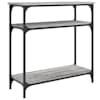 vidaXL konsoollaud, hall Sonoma tamm, 75x29x75 cm, tehispuit