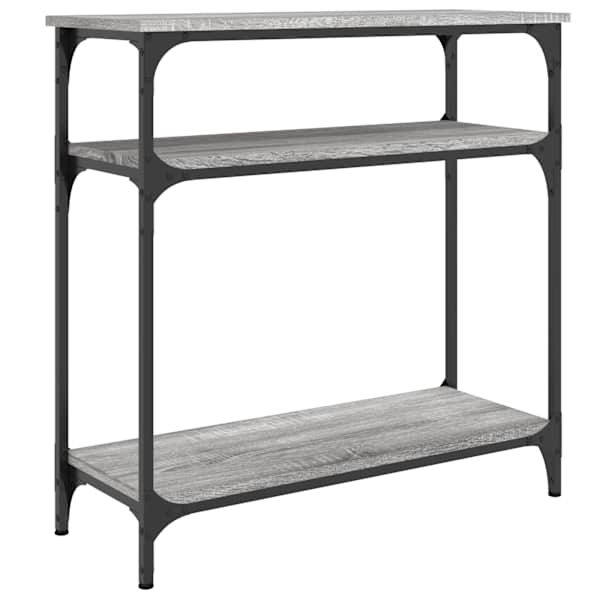vidaXL konsoollaud, hall Sonoma tamm, 75x29x75 cm, tehispuit