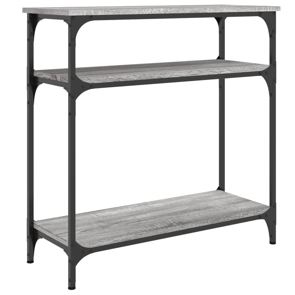 E-shop vidaXL Konzolový stolík sivý sonoma 75x29x75 cm kompozitné drevo
