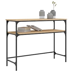 Konzolový stolek dub sonoma 100 x 35,5 x 75 cm kompozitní dřevo - obrázek 3