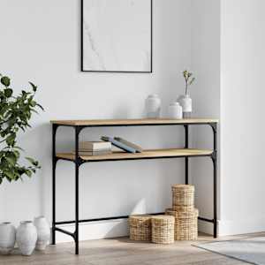 Konzolový stolek dub sonoma 100 x 35,5 x 75 cm kompozitní dřevo - obrázek 1