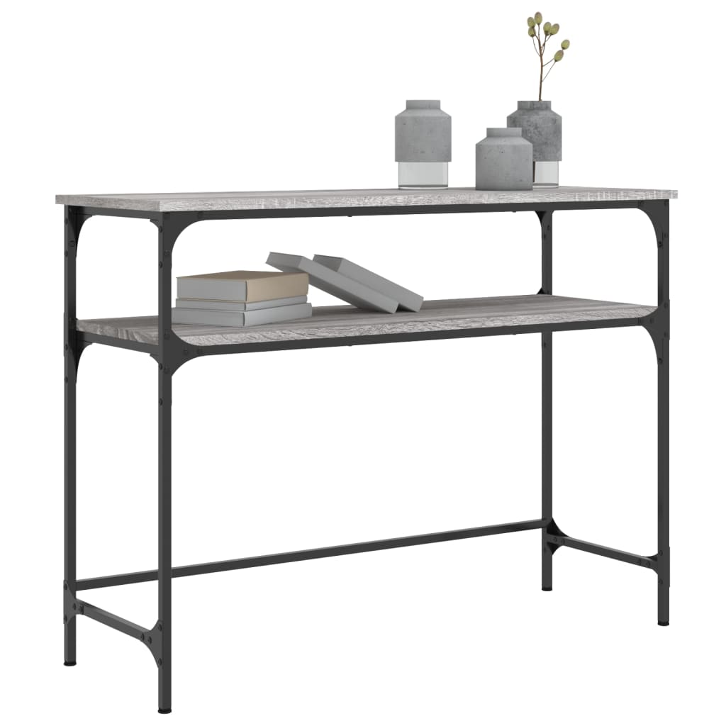 vidaXL Wandtafel 100x35,5x75 cm bewerkt hout grijs sonoma eikenkleurig afbeelding