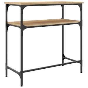 Konzolový stolek dub sonoma 75 x 35,5 x 75 cm kompozitní dřevo - obrázek 6