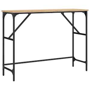 Konzolový stolek dub sonoma 100 x 32 x 75 cm kompozitní dřevo - obrázek 2