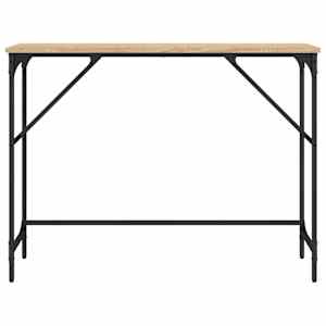 Konzolový stolek dub sonoma 100 x 32 x 75 cm kompozitní dřevo - obrázek 4