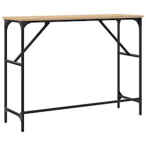 Konzolový stolek dub sonoma 100 x 32 x 75 cm kompozitní dřevo - obrázek 6