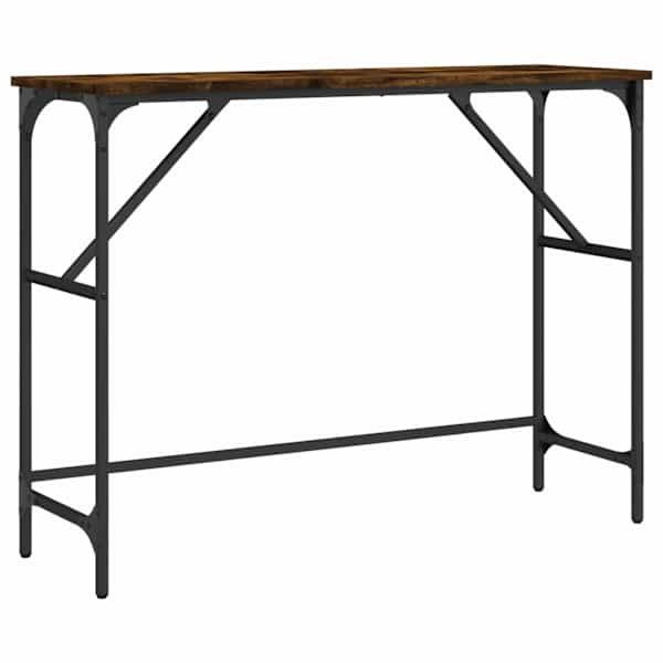 vidaXL konsoollaud, suitsutatud tamm, 100x32x75 cm, tehispuit