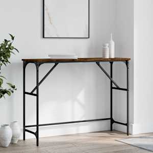Konzolový stolek kouřový dub 100 x 32 x 75 cm kompozitní dřevo - obrázek 1