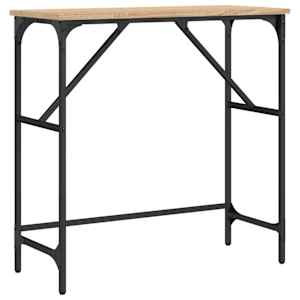 Konzolový stolek dub sonoma 75 x 32 x 75 cm kompozitní dřevo - obrázek 2