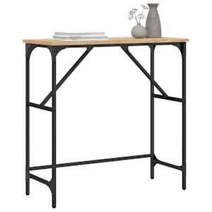 Konzolový stolek dub sonoma 75 x 32 x 75 cm kompozitní dřevo - obrázek 3