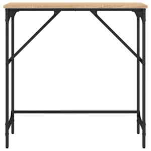 Konzolový stolek dub sonoma 75 x 32 x 75 cm kompozitní dřevo - obrázek 4