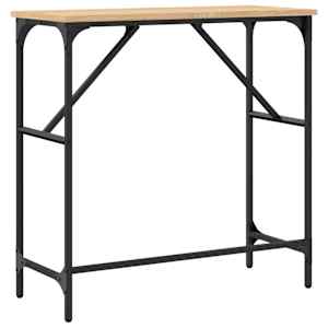Konzolový stolek dub sonoma 75 x 32 x 75 cm kompozitní dřevo - obrázek 6