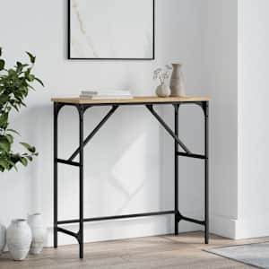 Konzolový stolek dub sonoma 75 x 32 x 75 cm kompozitní dřevo