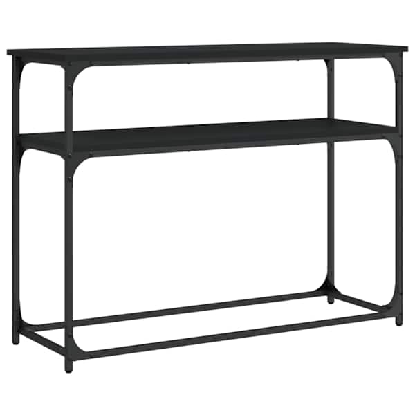 vidaXL konsoollaud, must, 100x35,5x75 cm, tehispuit