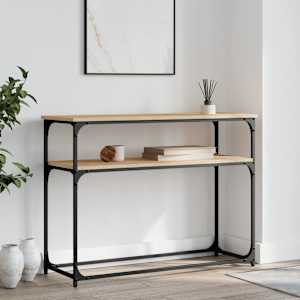Konzolový stolek dub sonoma 100 x 35,5 x 75 cm kompozitní dřevo - obrázek 1