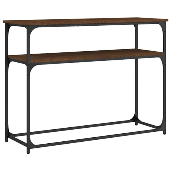 vidaXL konsoollaud, pruun tamm, 100x35,5x75 cm, tehispuit