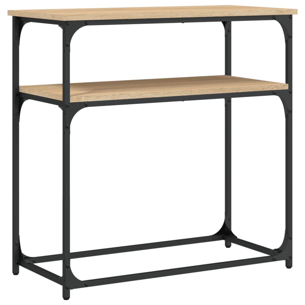 vidaXL Konzolový stolek dub sonoma 75 x 35,5 x 75 cm kompozitní dřevo